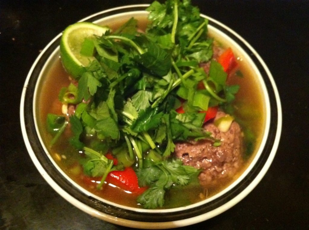 Vietnameseish Beef Ball Soup fastPaleo