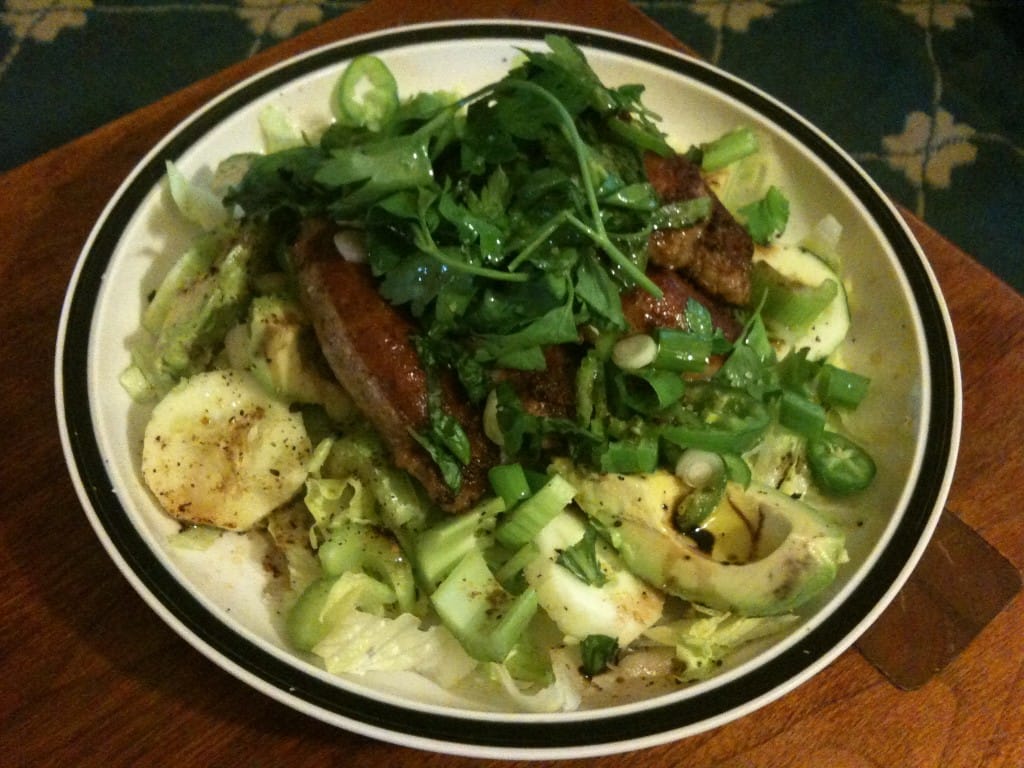 Pork Sausage and Summer Salad fastPaleo