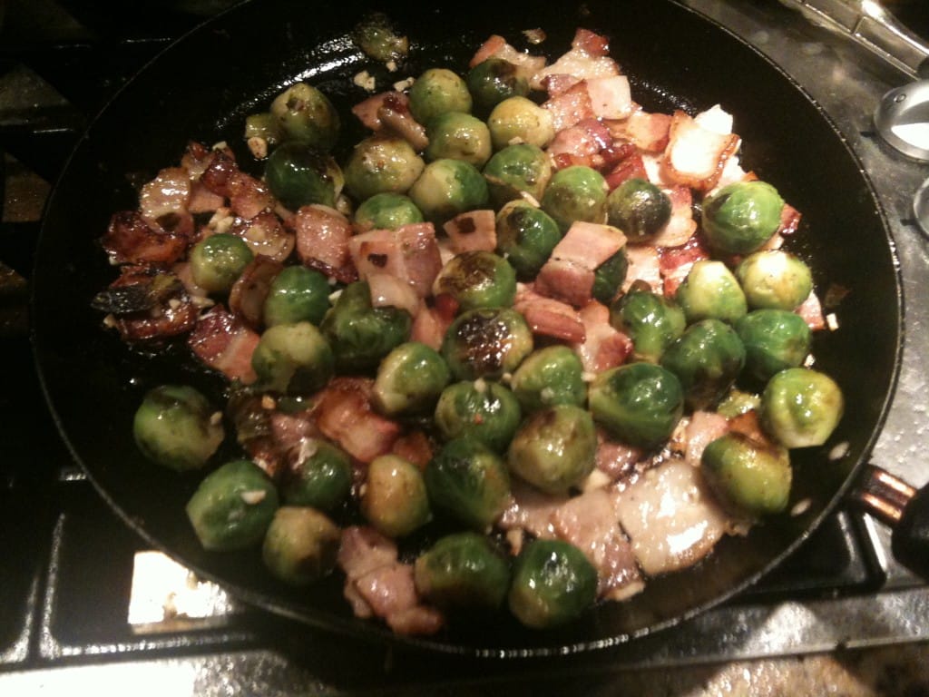 Easy Bacon & B-sprouts – FastPaleo