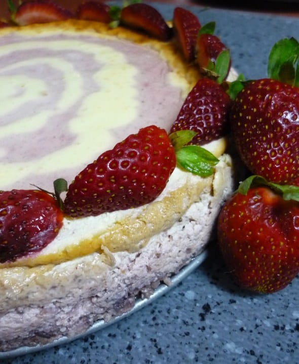 new york strawberry swirl cheesecake recipe