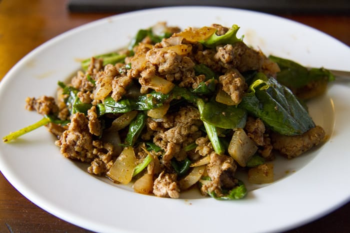 Simple and Quick Pork and Spinach – fastPaleo
