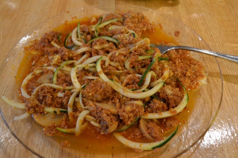 Zucchini Pasta Bolognese in the Crock Pot fastPaleo