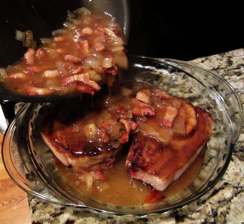 Pork Chops with Cider Bacon Gravy fastPaleo