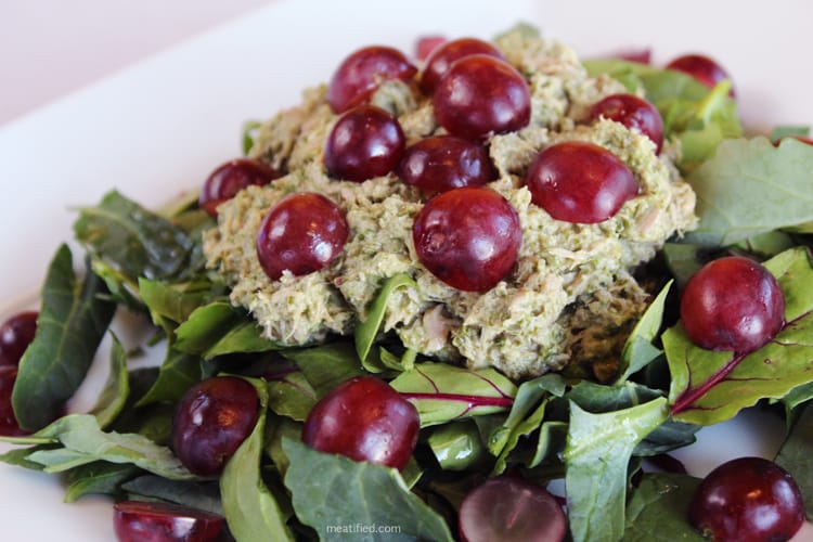 Mayoless Tuna & Grape Salad fastPaleo