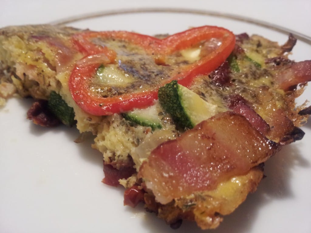 Bacon & Squash Frittata with Sundried Tomatoes fastPaleo