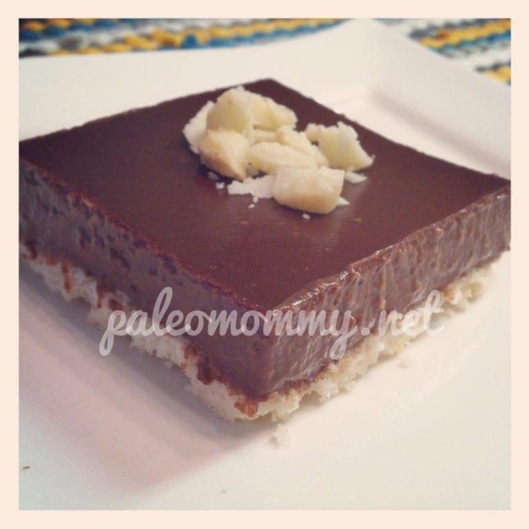 Chocolate Macadamia Nut Pie with Coconut Crust fastPaleo