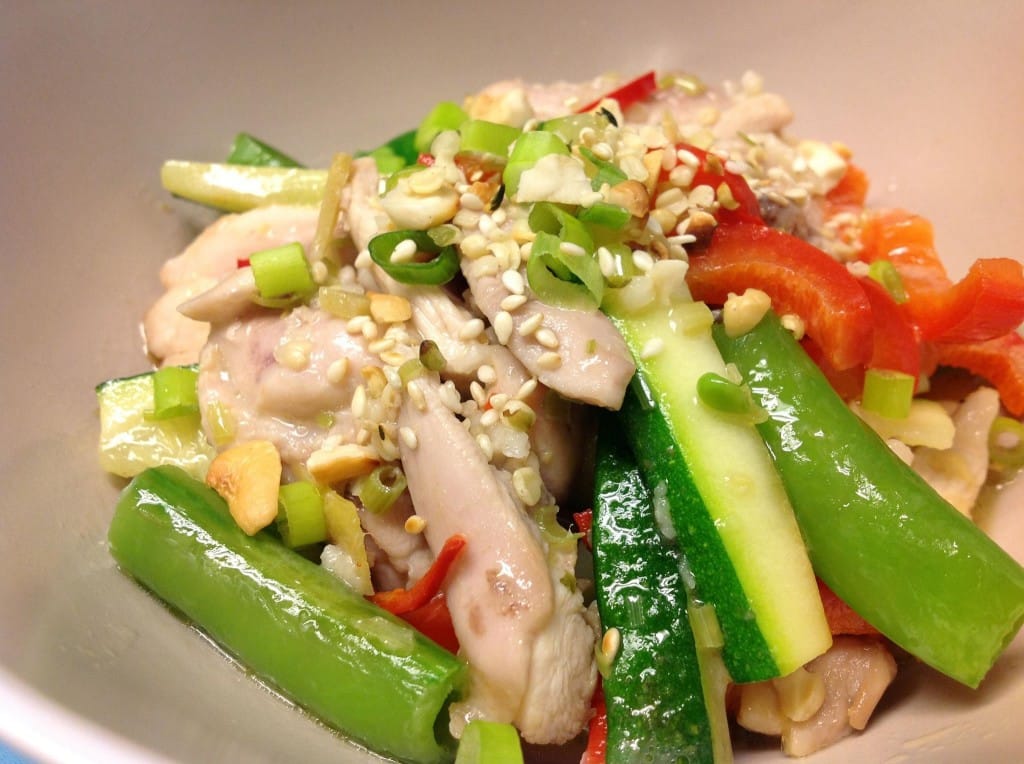 lemongrass, garlic chilli and ginger chicken stir fry fastPaleo