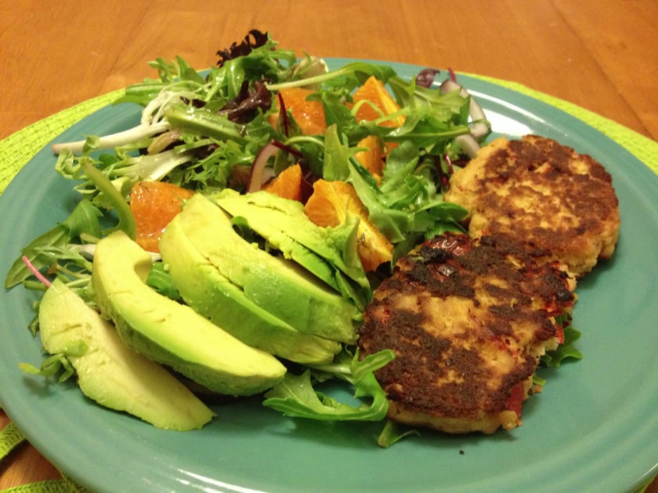 Tuna Cakes with Mandarin Orange Salad fastPaleo