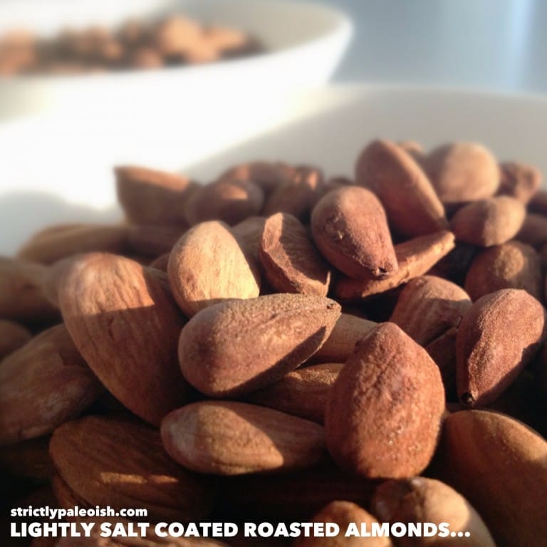 Lightly Salt Coated Roasted Almonds fastPaleo
