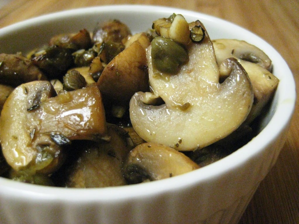 Sauteed Cremini Mushrooms with Lemon, Capers, and Garlic fastPaleo