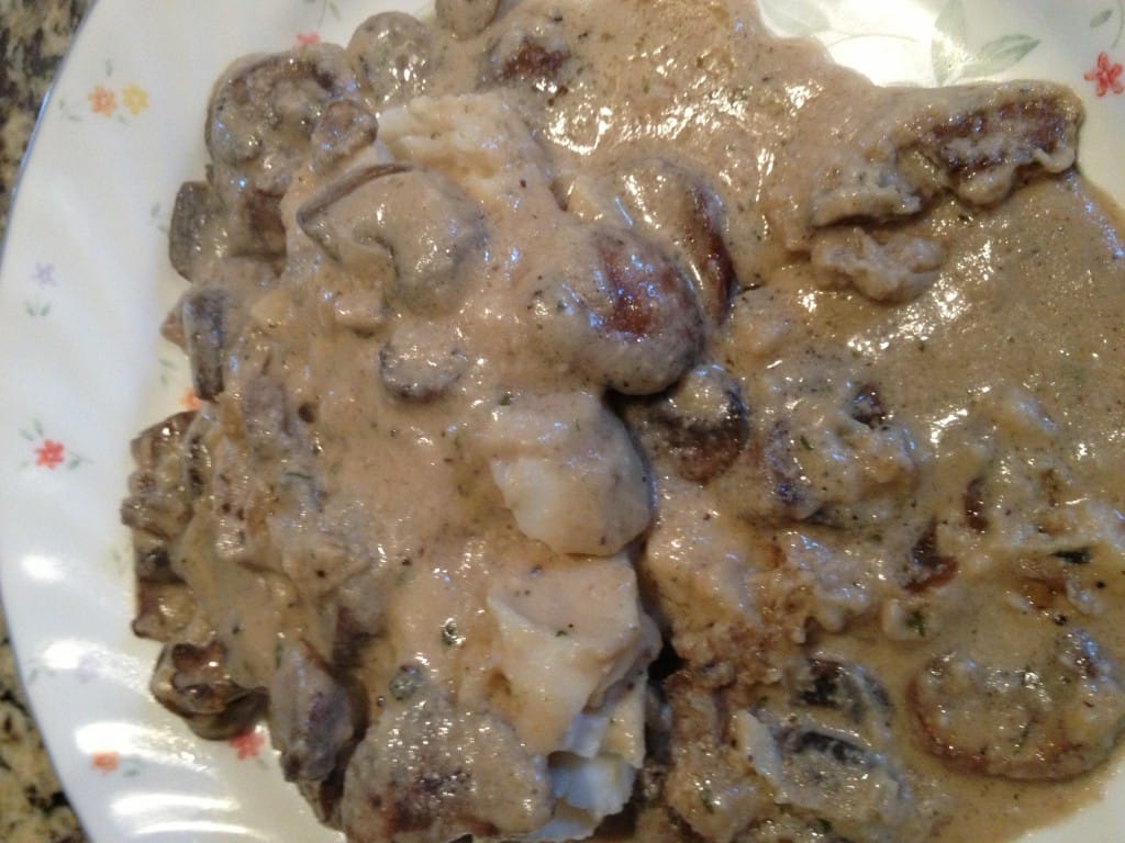 Cod in creamy mushroom sauce – fastPaleo