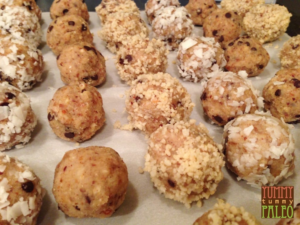 Dark Chocolate Macadamia Nut Cookie Dough Paleo Balls – fastPaleo