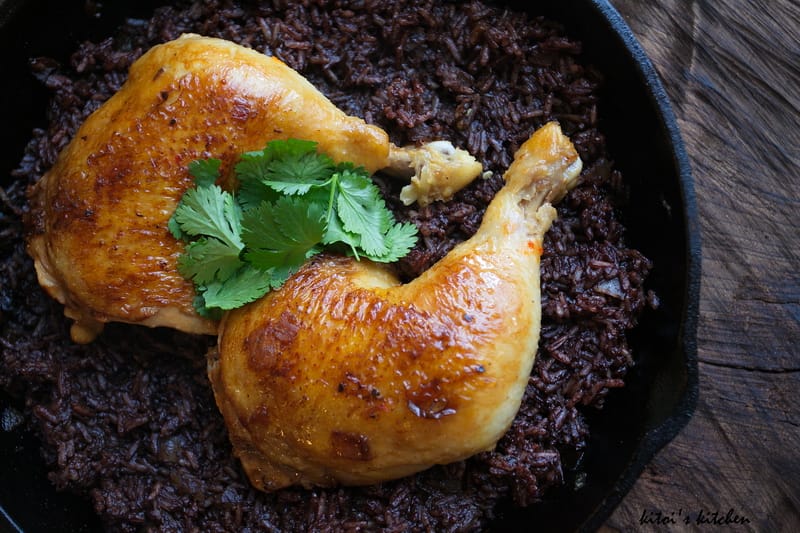 Cabidela Braised Chicken with Blood Rice fastPaleo