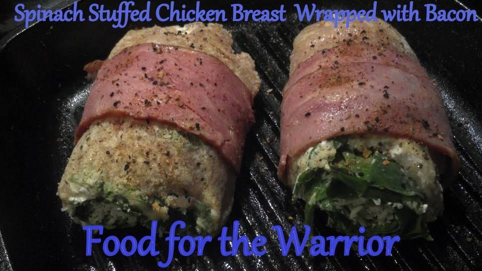 Spinach Stuffed Chicken Breast Wrapped In Bacon Fastpaleo