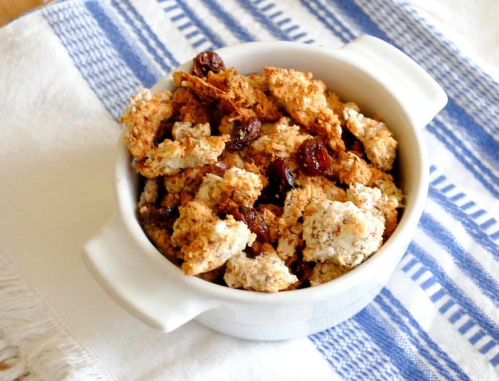 Almond milk leftovers granola fastPaleo