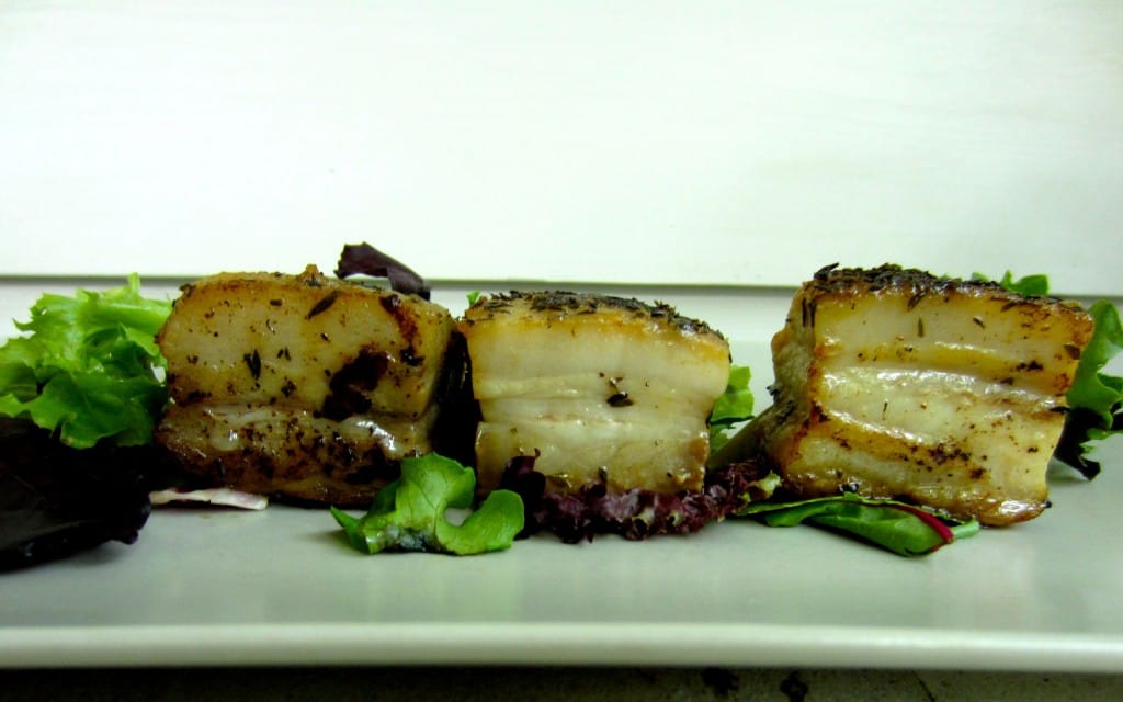 Rosemary and Thyme Seared Pork Belly fastPaleo
